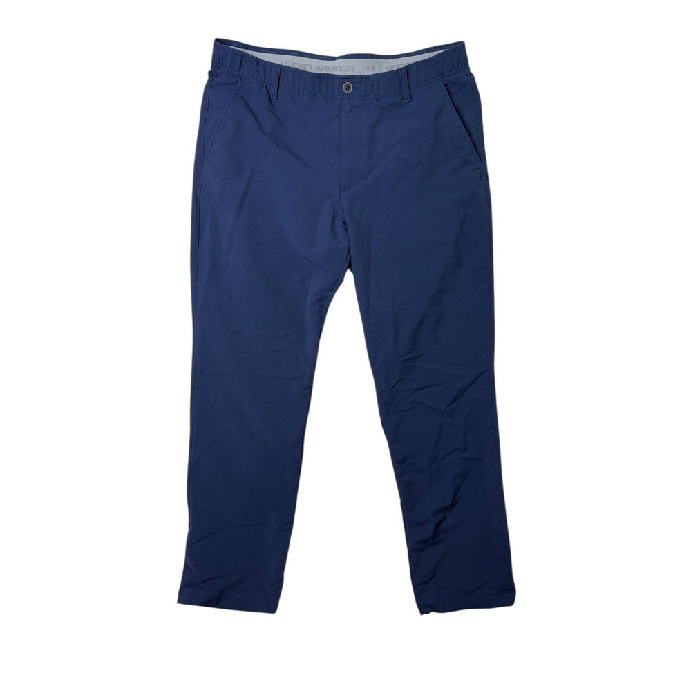Under Armour Pants Mens 38 x 32 Navy Golf Performance Stretch 4 Pocket 1342263‎